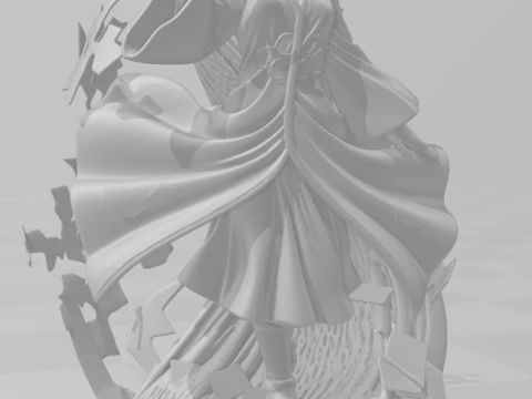 Bonecos 3D styl manga anime naruto konam styl caricato Model do druku 3D