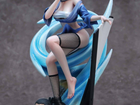 Bonecos 3d style manga anime naruto temari style caricato 3D Print Model