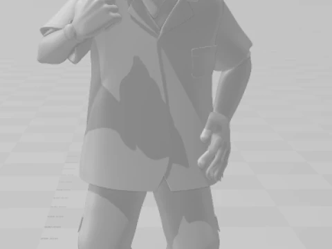 Bonecos 3d style manga anime mestre fu miraculous style caricato 3D Print Model