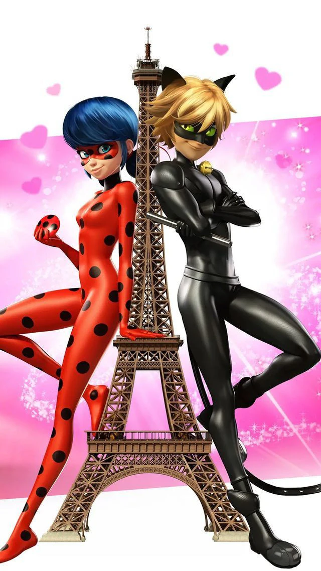 Bonecos 3d style manga anime ladybug catnoir miraculous style caricato 3D Print Model .c4d .max .obj .3ds .fbx .stl .blend 