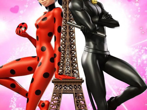 Bonecos 3d style manga anime ladybug catnoir miraculous style caricato 3D Print Model