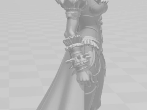 Bonecos 3d style manga anime clown fool court jester style caricato 3D Print Model
