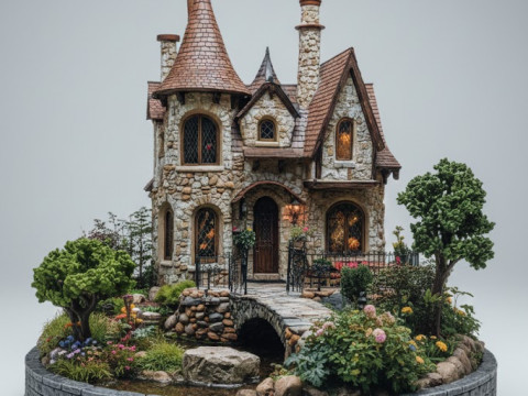 Bonecos 3d style manga anime house home casa style caricato 3D Print Model