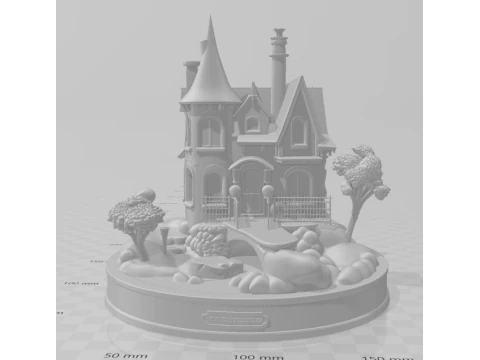Bonecos 3d style manga anime house home casa style caricato 3D Print Model