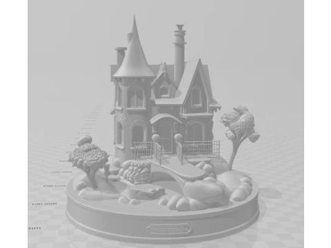 Bonecos 3d style manga anime house home casa style caricato 3D Print Model