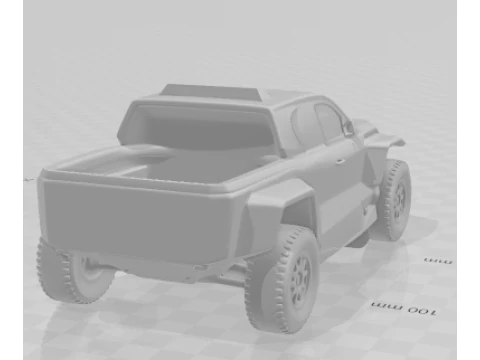 Bonecos 3d style manga anime car race dakar rally truck style caricato 3D Print Model
