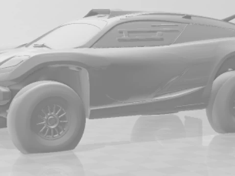 Bonecos 3d style manga anime car race dakar rally extreme E style caricato 3D Print Model