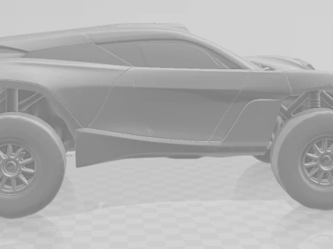 Bonecos 3d style manga anime car race dakar rally extreme E style caricato 3D Print Model