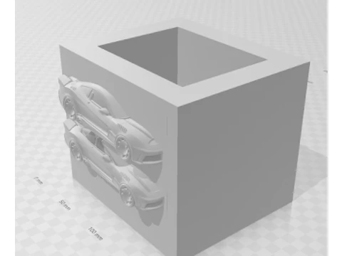 Bonecos 3d style manga anime car race work holder style caricato 3D Print Model