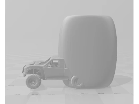 Bonecos 3d style manga anime car race work holder style caricato 3D Print Model