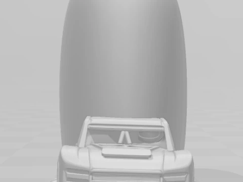 Bonecos 3d style manga anime car race work holder style caricato 3D Print Model