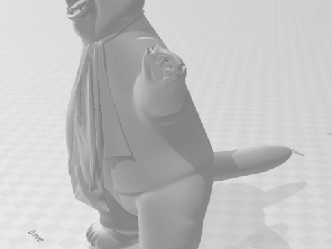 Bonecos 3d style manga anime polar bear coca urso style caricato 3D Print Model