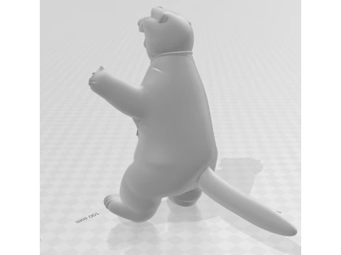 Bonecos 3d style manga anime polar bear coca urso style caricato 3D Print Model