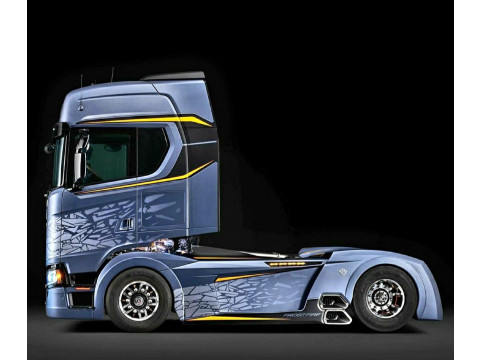 Bonecos 3d style manga anime car race truck scania style caricato 3D Print Model