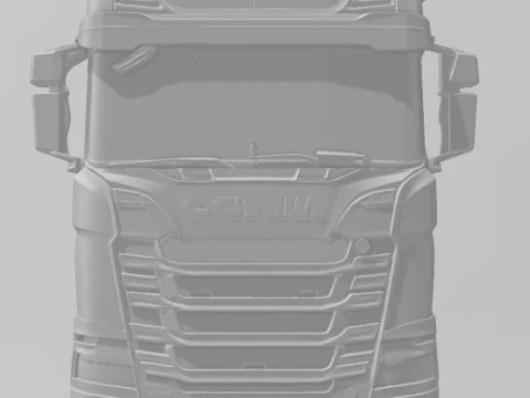 Bonecos 3d style manga anime car race truck scania style caricato 3D Print Model