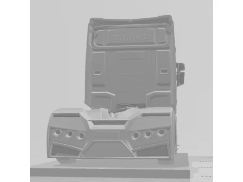 Bonecos 3d style manga anime car race truck scania style caricato 3D Print Model