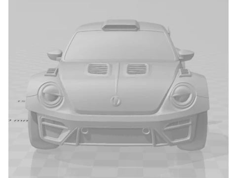 Bonecos 3d style manga anime car race bug jeep style caricato 3D Print Model