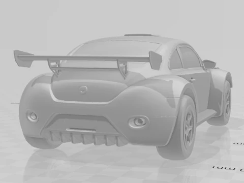 Bonecos 3d style manga anime car race bug jeep style caricato 3D Print Model