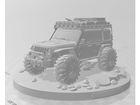 Bonecos 3d style manga anime car race bug jeep style caricato 3D Print Model
