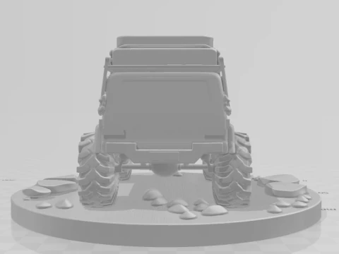 Bonecos 3d style manga anime car race bug jeep style caricato 3D Print Model