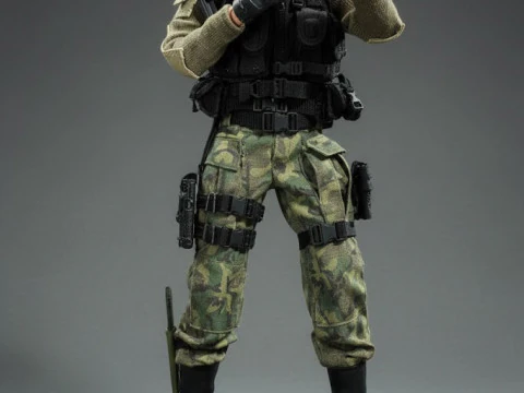 Bonecos 3D styl manga anime wojownik gi joe caricato Model do druku 3D