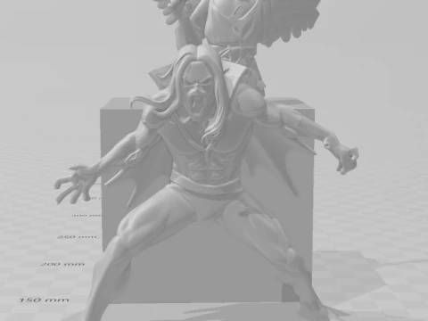 Bonecos 3d style manga anime morbius style caricato 3D Print Model