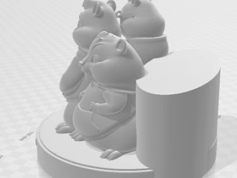 Bonecos 3d style manga anime alvin chipmunks e os esquilos style caricato 3D Print Model