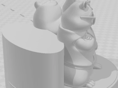 Bonecos 3d style manga anime alvin chipmunks e os esquilos style caricato 3D Print Model