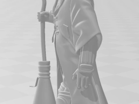 Bonecos 3d style manga anime harry potter style caricato 3D Print Model
