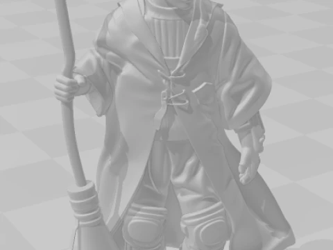 Bonecos 3d style manga anime harry potter style caricato 3D Print Model