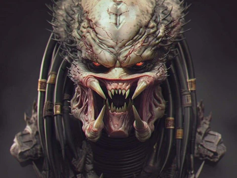 Bonecos 3D styl manga anime drapieżnik caricato Model do druku 3D