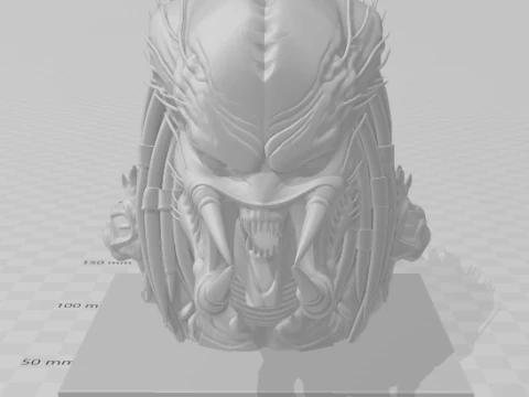 Bonecos 3d style manga anime predator style caricato 3D Print Model