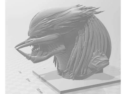 Bonecos 3d style manga anime predator style caricato 3D Print Model