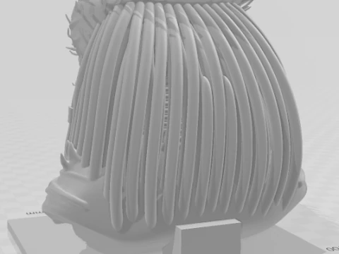 Bonecos 3d style manga anime predator style caricato 3D Print Model