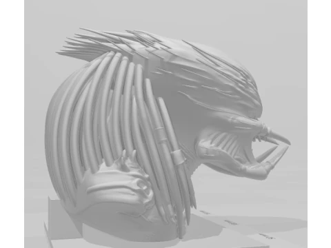 Bonecos 3d style manga anime predator style caricato 3D Print Model