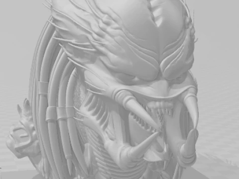 Bonecos 3d style manga anime predator style caricato 3D Print Model