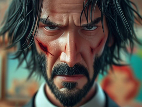 Bonecos 3d style manga anime john wick style caricato 3D Print Model
