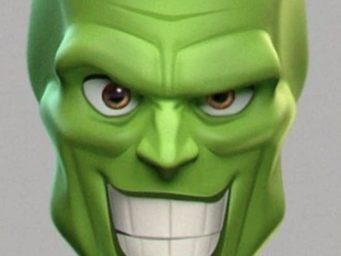 Bonecos 3D manga anime maska ​​w stylu tuszu do rzęs caricato Model do druku 3D