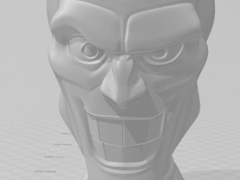 Bonecos 3d style manga anime the mask mascara style caricato 3D Print Model