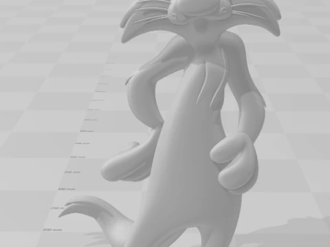 Bonecos 3d style manga anime frajola style caricato 3D Print Model