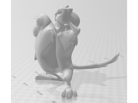 Bonecos 3d tarzı manga anime taz tarzı karikat&uuml;r 3D Baskı Modeli