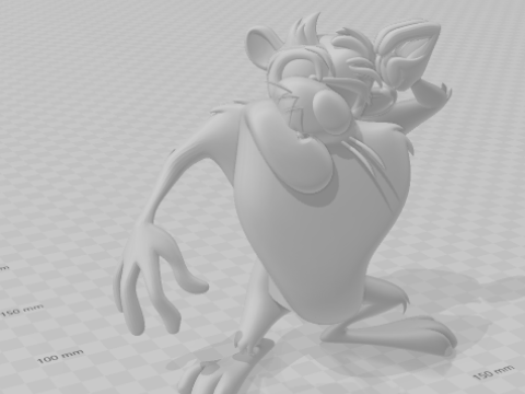 Bonecos 3d tarzı manga anime taz tarzı karikat&uuml;r 3D Baskı Modeli