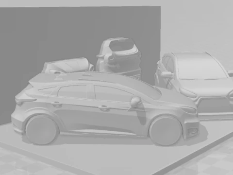 Bonecos 3d style manga anime set focus wrc style caricato 3D Print Model
