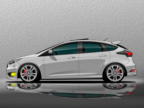 Anime Bonecos w stylu 3D manga, ustawione w stylu fokusowym caricato Model do druku 3D