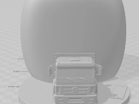 Bonecos 3d style manga anime car race truck pickup brasilian style pen holder caricato 3D Print Model