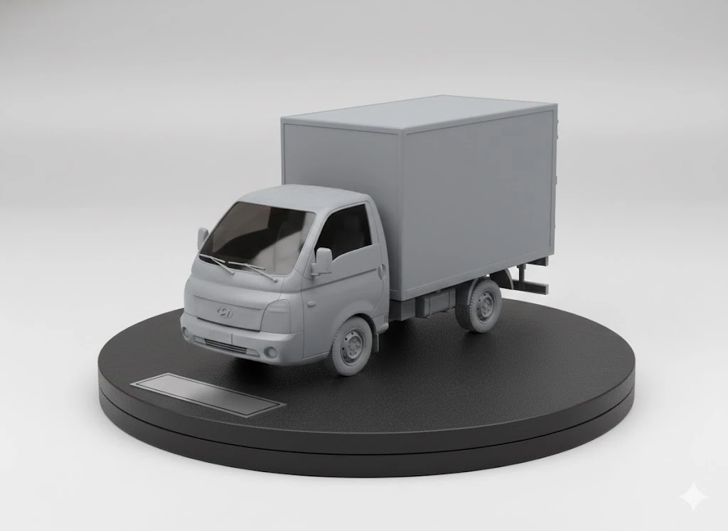 Bonecos 3d style manga anime car race truck pickup brasilian style hr hyundai caricato 3D Print Model .c4d .max .obj .3ds .fbx .stl .blend