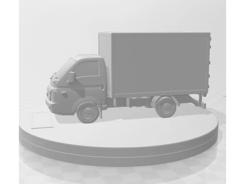 Bonecos 3d style manga anime car race truck pickup brasilian style hr hyundai caricato 3D Print Model