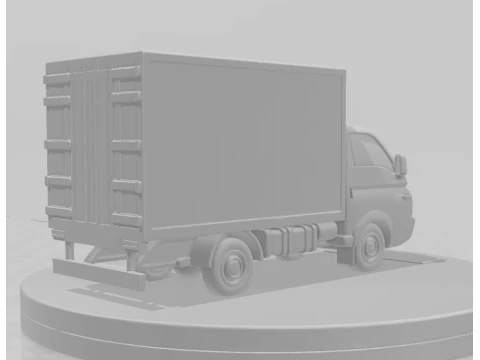 Bonecos 3d style manga anime car race truck pickup brasilian style hr hyundai caricato 3D Print Model