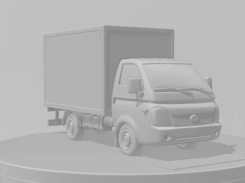 Bonecos 3d style manga anime car race truck pickup brasilian style hr hyundai caricato 3D Print Model
