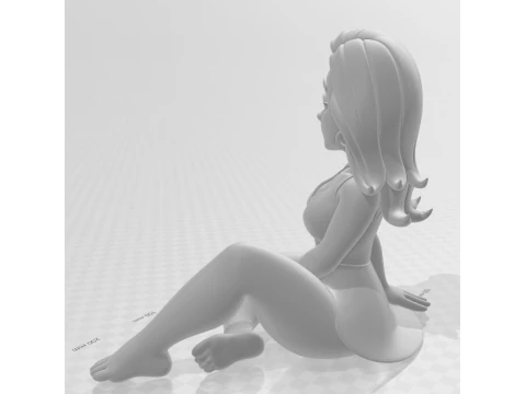 Bonecos 3d style manga anime women lolli style caricato 3D Print Model